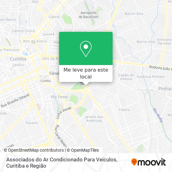 Associados do Ar Condicionado Para Veiculos mapa