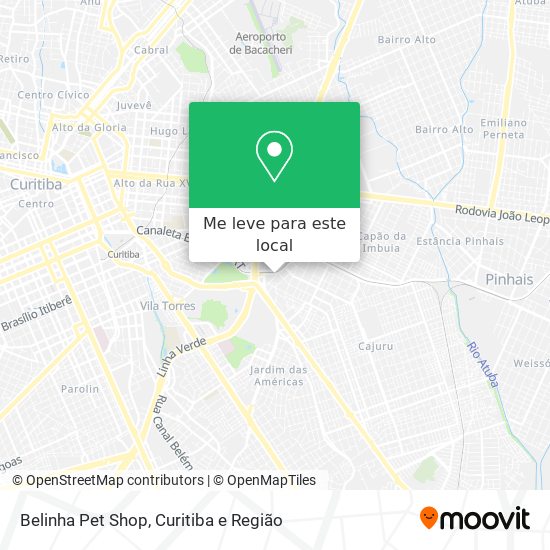 Belinha Pet Shop mapa