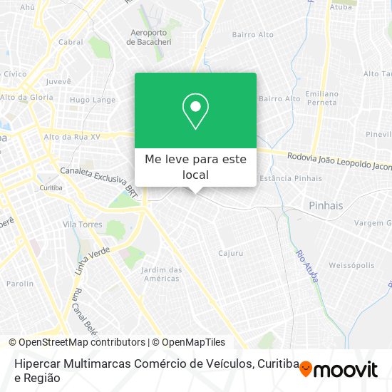 Hipercar Multimarcas Comércio de Veículos mapa