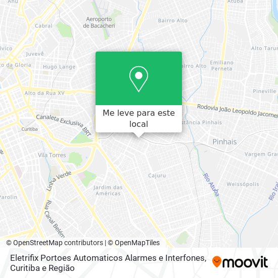 Eletrifix Portoes Automaticos Alarmes e Interfones mapa