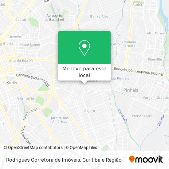 Rodrigues Corretora de Imóveis mapa
