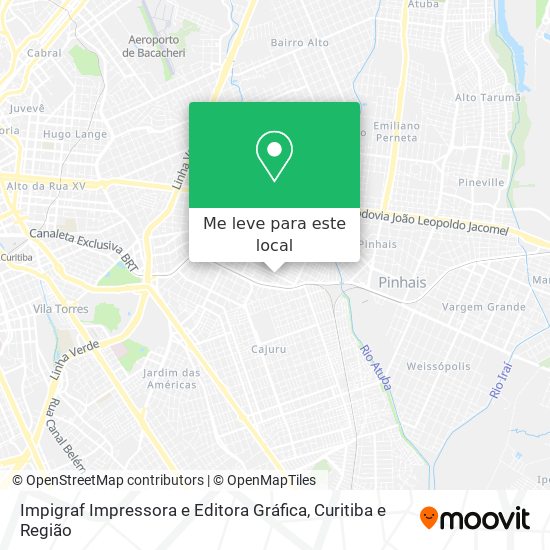 Impigraf Impressora e Editora Gráfica mapa