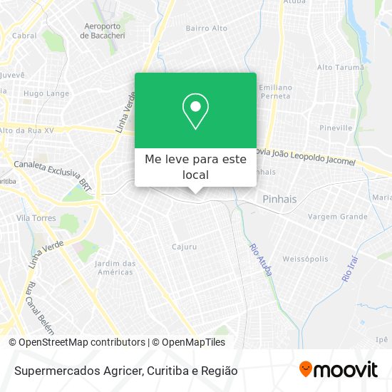 Supermercados Agricer mapa