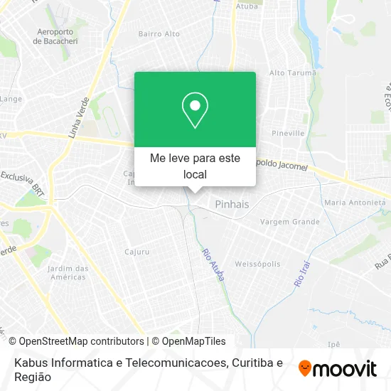 Kabus Informatica e Telecomunicacoes mapa