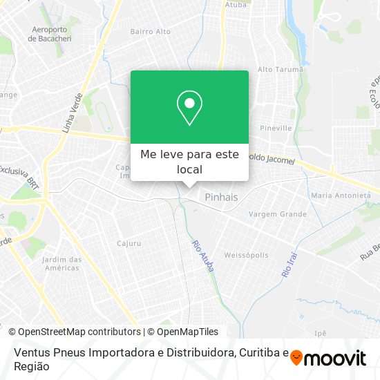 Ventus Pneus Importadora e Distribuidora mapa