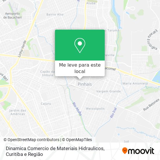 Dinamica Comercio de Materiais Hidraulicos mapa