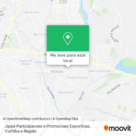 Jippe Participacoes e Promocoes Esportivas mapa