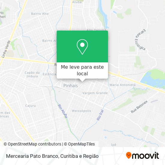Mercearia Pato Branco mapa