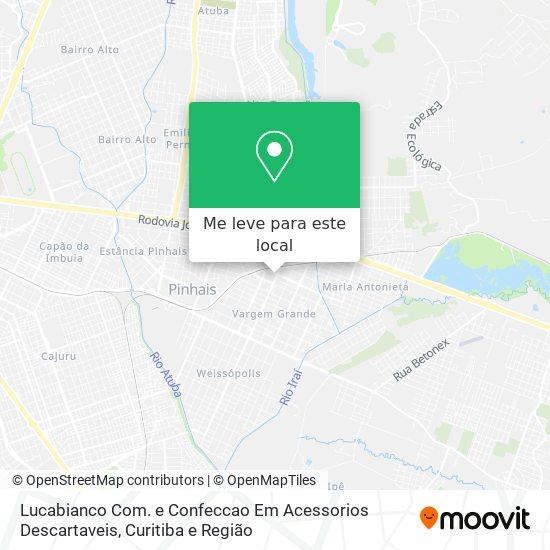 Lucabianco Com. e Confeccao Em Acessorios Descartaveis mapa
