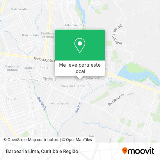 Barbearia Lima mapa