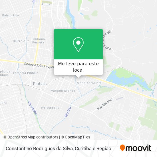 Constantino Rodrigues da Silva mapa