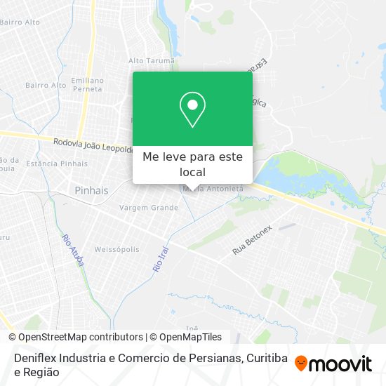 Deniflex Industria e Comercio de Persianas mapa