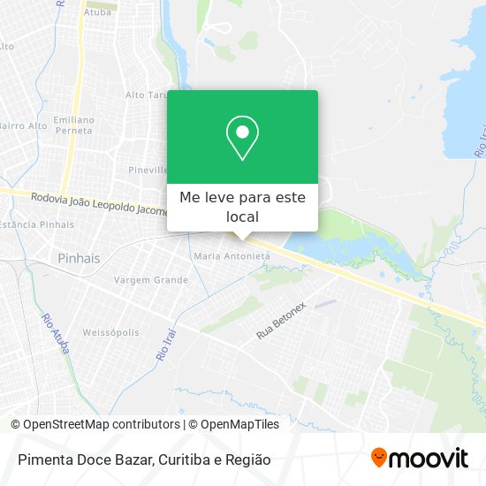 Pimenta Doce Bazar mapa
