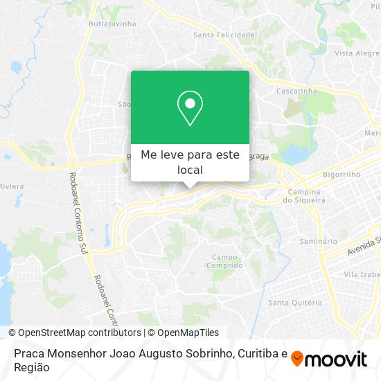 Praca Monsenhor Joao Augusto Sobrinho mapa