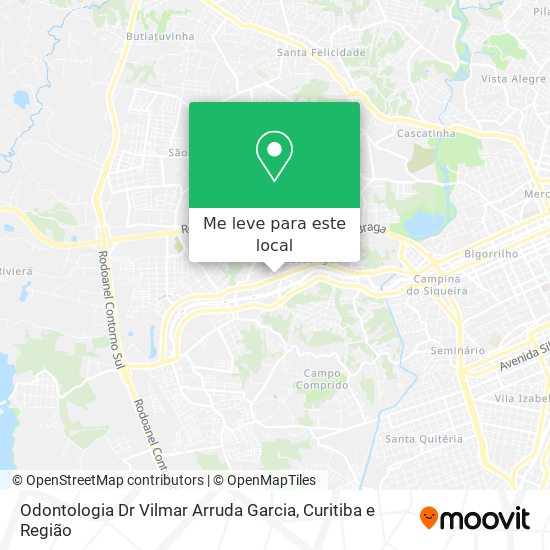 Odontologia Dr Vilmar Arruda Garcia mapa