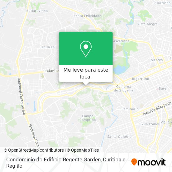 Condomínio do Edifício Regente Garden mapa