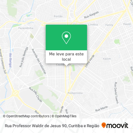 Rua Professor Waldir de Jesus 90 mapa