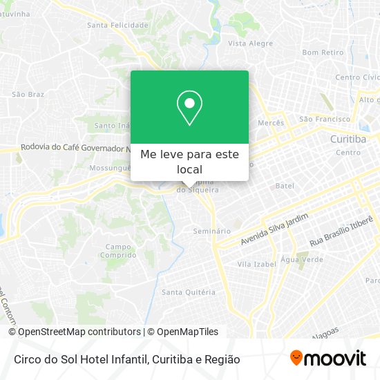 Circo do Sol Hotel Infantil mapa