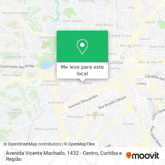 Avenida Vicente Machado, 1432 - Centro mapa