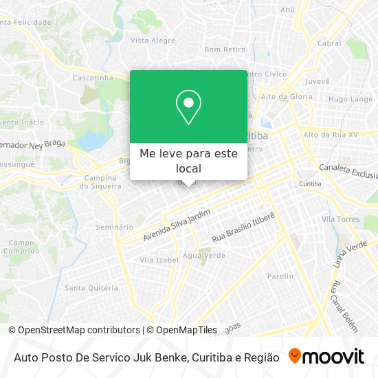 Auto Posto De Servico Juk Benke mapa