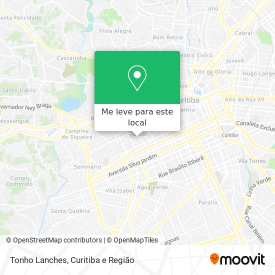 Tonho Lanches mapa