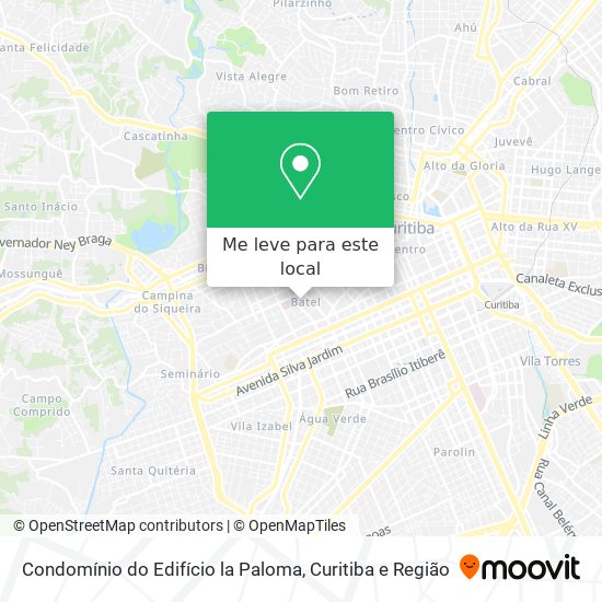 Condomínio do Edifício la Paloma mapa