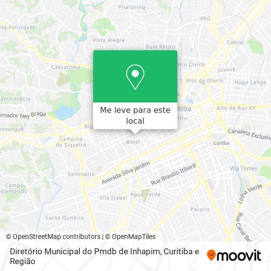 Diretório Municipal do Pmdb de Inhapim mapa