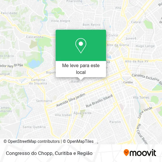 Congresso do Chopp mapa