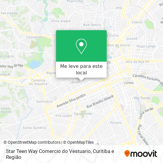 Star Teen Way Comercio do Vestuario mapa