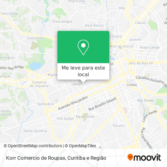 Korr Comercio de Roupas mapa
