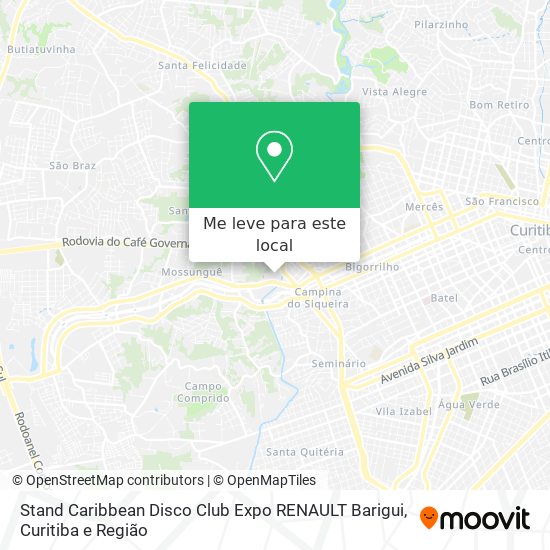 Stand Caribbean Disco Club Expo RENAULT Barigui mapa