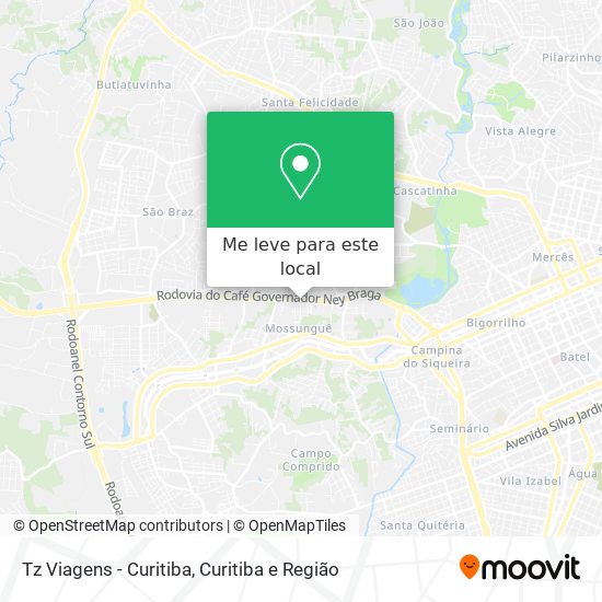 Tz Viagens - Curitiba mapa