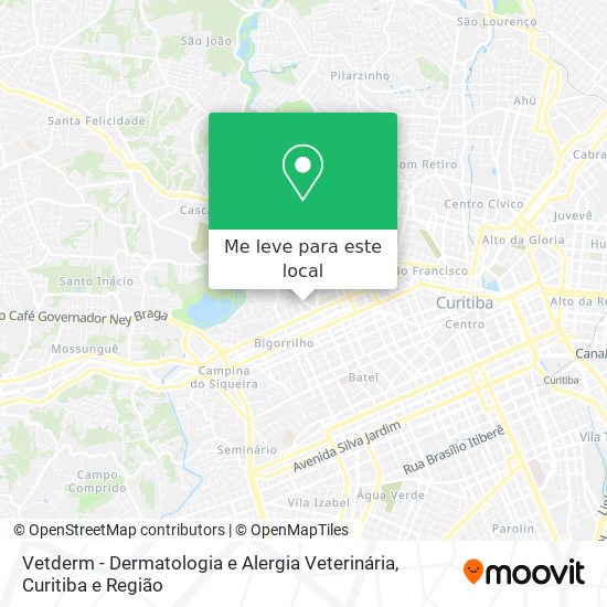 Vetderm - Dermatologia e Alergia Veterinária mapa