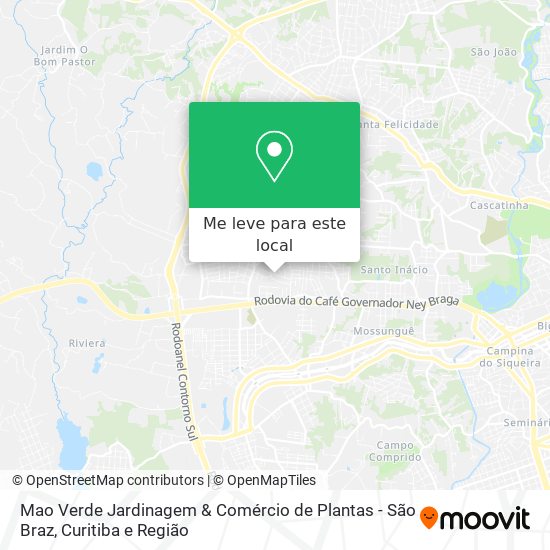 Mao Verde Jardinagem & Comércio de Plantas - São Braz mapa