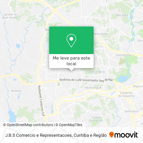 J.B.S Comercio e Representacoes mapa
