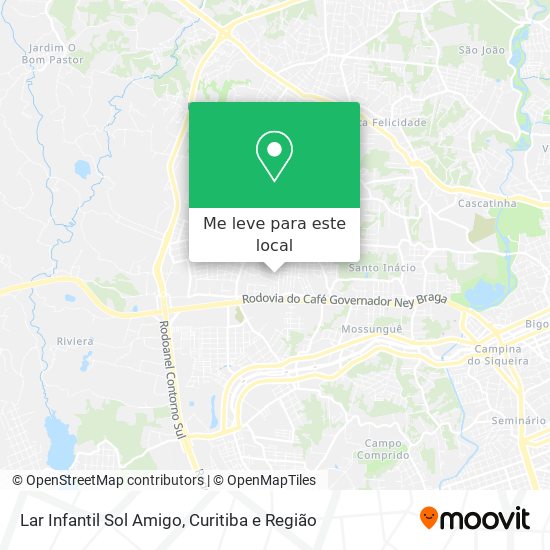 Lar Infantil Sol Amigo mapa