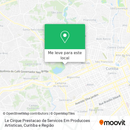 Le Cirque Prestacao de Servicos Em Producoes Artisticas mapa