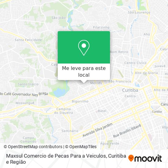 Maxsul Comercio de Pecas Para a Veiculos mapa