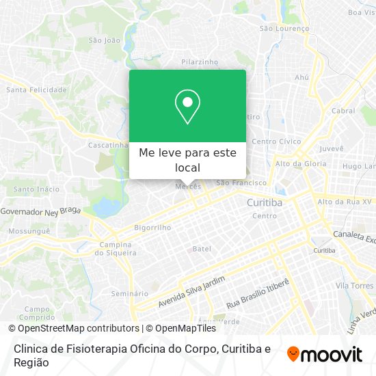 Clinica de Fisioterapia Oficina do Corpo mapa