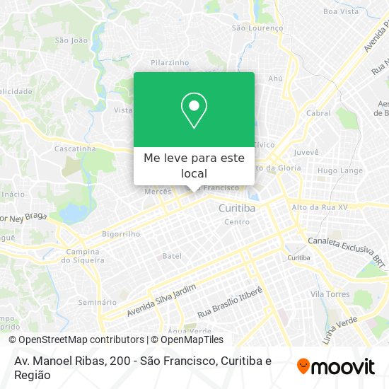 Av. Manoel Ribas, 200 - São Francisco mapa