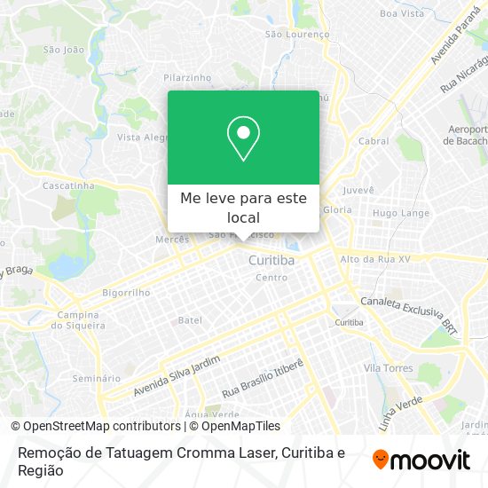 Remoção de Tatuagem Cromma Laser mapa