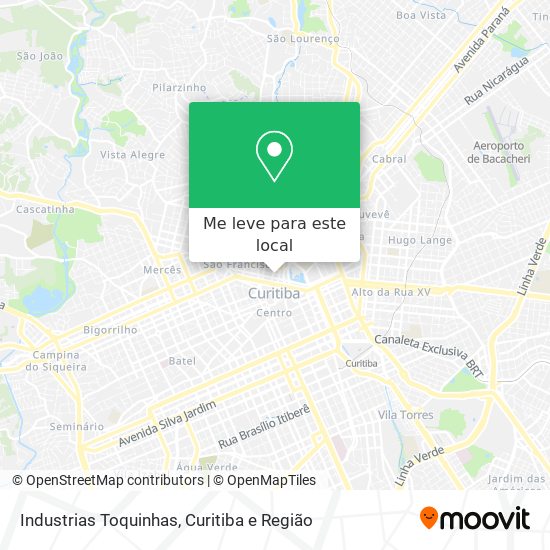 Industrias Toquinhas mapa