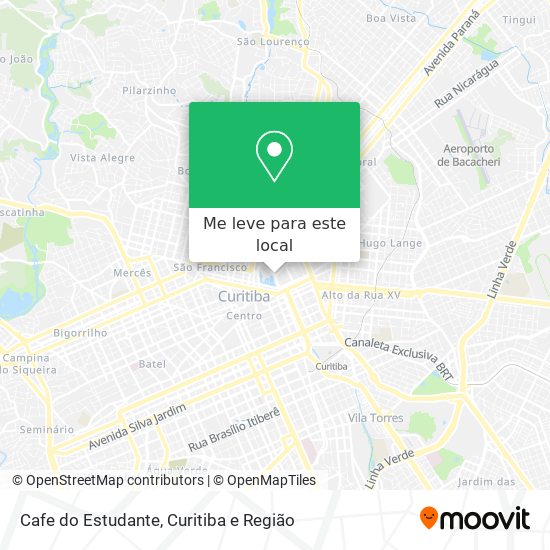 Cafe do Estudante mapa