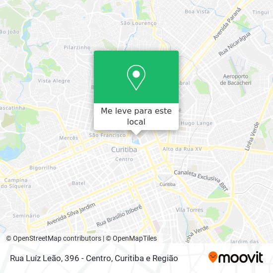 Rua Luíz Leão, 396 - Centro mapa