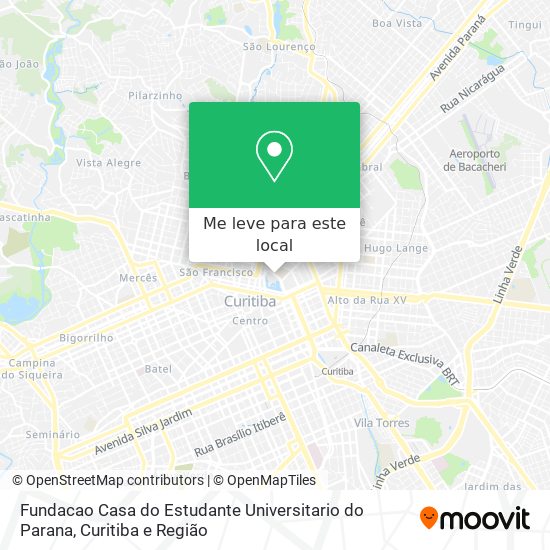 Fundacao Casa do Estudante Universitario do Parana mapa