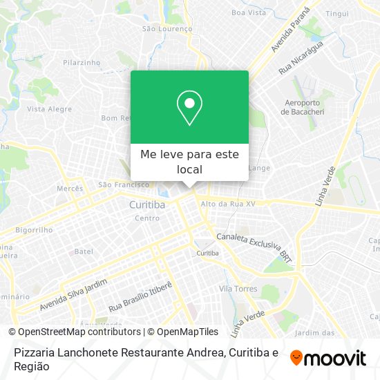 Pizzaria Lanchonete Restaurante Andrea mapa