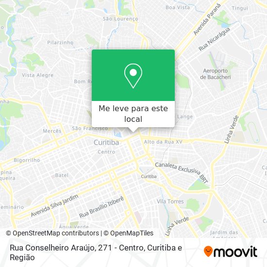 Rua Conselheiro Araújo, 271 - Centro mapa