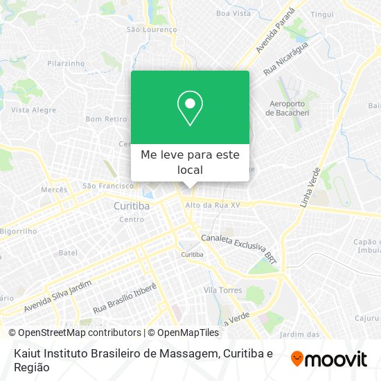 Kaiut Instituto Brasileiro de Massagem mapa