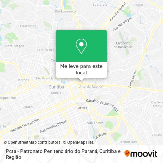 Pcta - Patronato Penitenciário do Paraná mapa