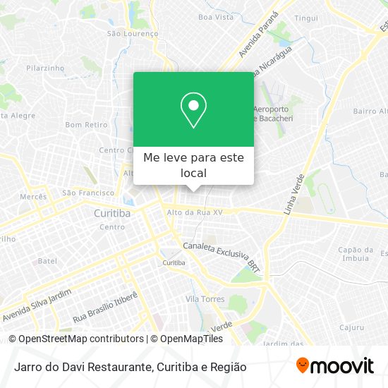 Jarro do Davi Restaurante mapa